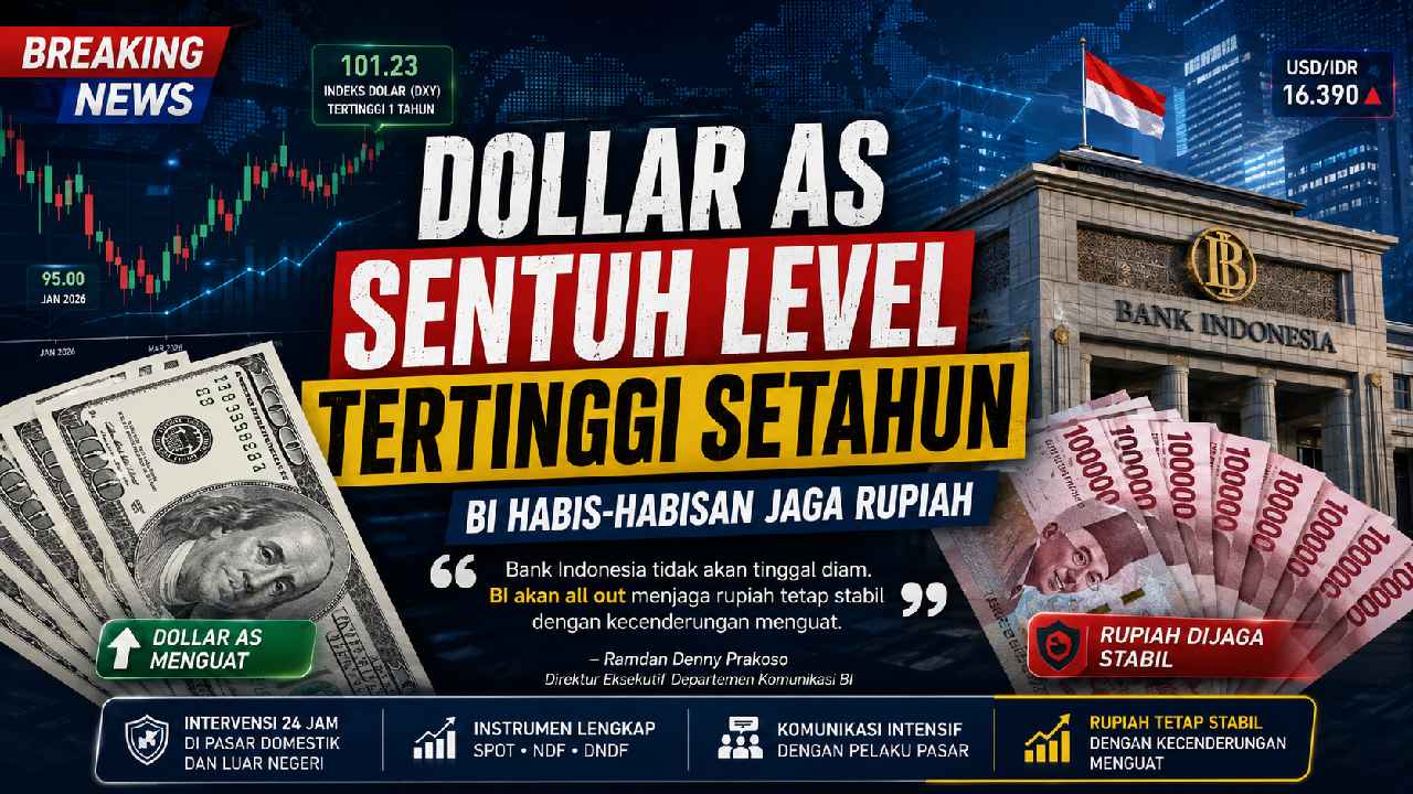 Dollar AS Sentuh Level Tertinggi Setahun, Bank Indonesia Perkuat Strategi Menjaga Stabilitas Rupiah