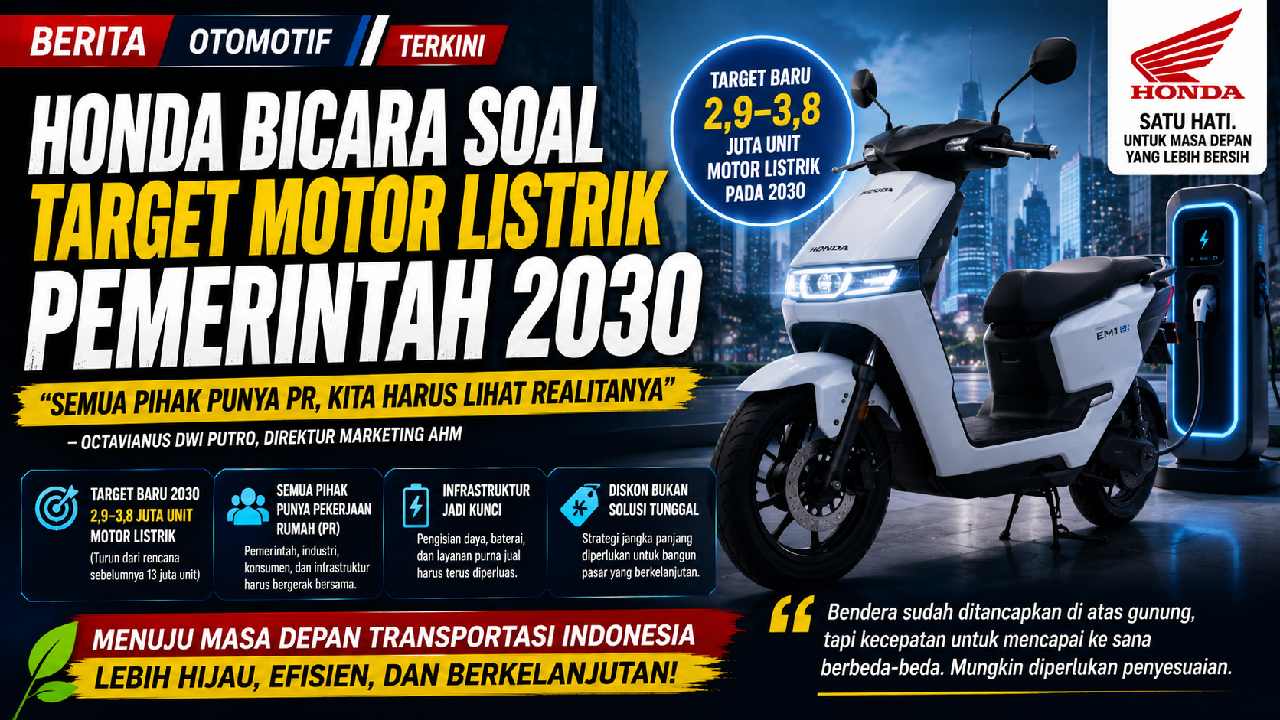 Honda Soroti Tantangan Target Motor Listrik Indonesia Menjelang 2030