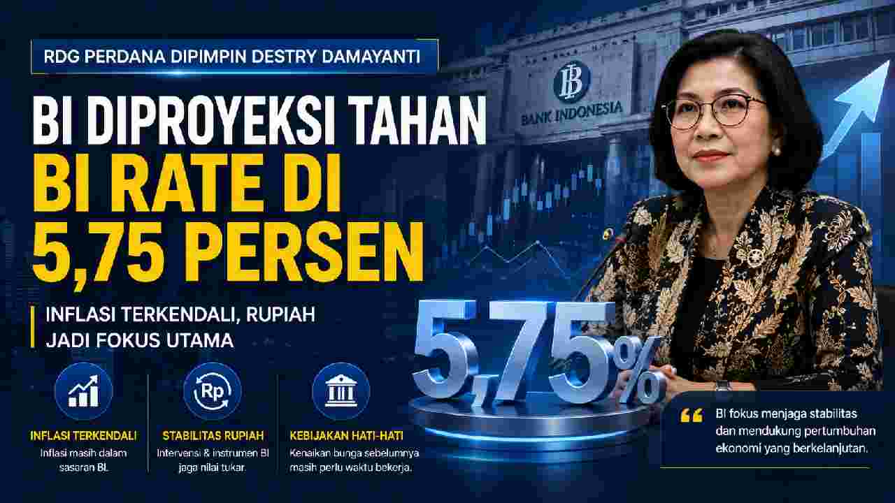 RDG Perdana Destry Damayanti, BI Rate Diproyeksi Bertahan 5,75 Persen