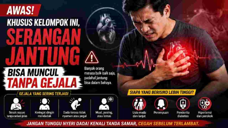 Serangan Jantung Tanpa Gejala Bisa Mengintai Kelompok Tertentu