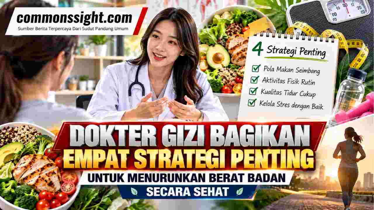 Dokter Gizi Bagikan Empat Strategi Penting untuk Menurunkan Berat Badan secara Sehat