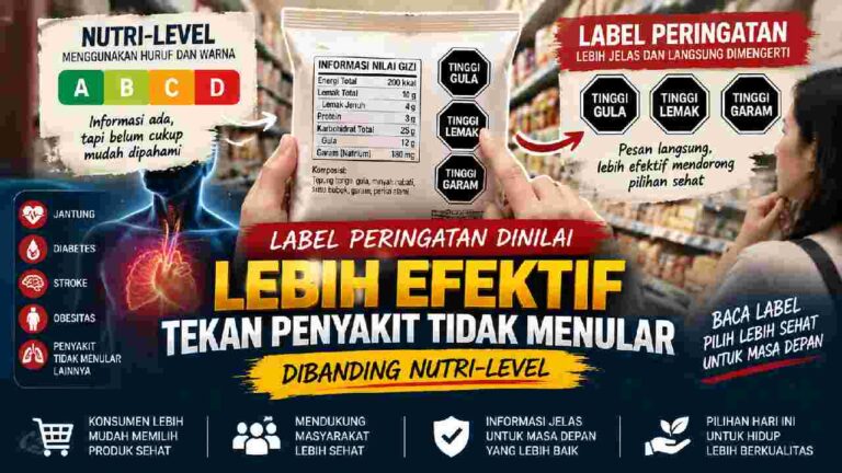 Label Peringatan Dinilai Lebih Efektif Dorong Pilihan Pangan Sehat