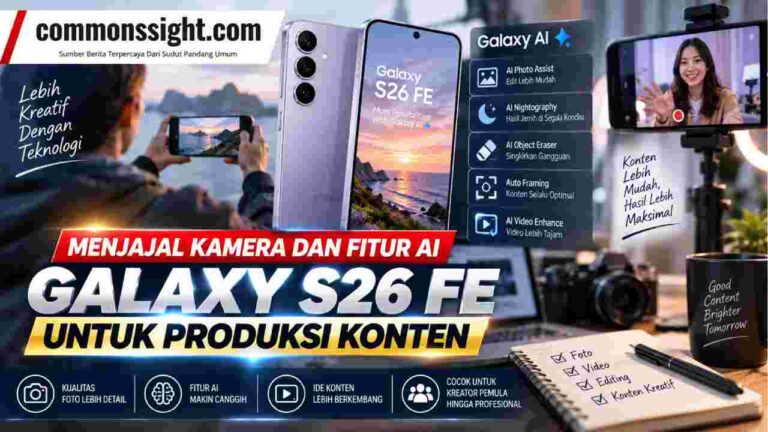 Menjajal Kamera dan Fitur AI Galaxy S26 FE untuk Produksi Konten