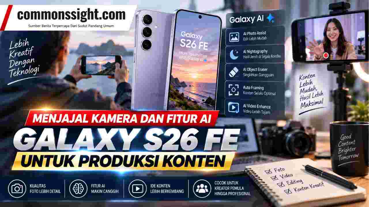 Menjajal Kamera dan Fitur AI Galaxy S26 FE untuk Produksi Konten