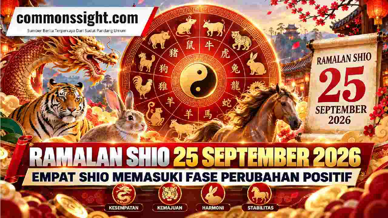 Ramalan Shio 25 September 2026, Empat Shio Memasuki Fase Perubahan Positif