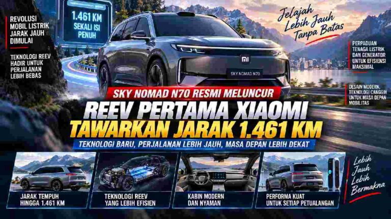 Sky Nomad N70 Resmi Meluncur, REEV Pertama Xiaomi Tawarkan Jarak 1.461 Km