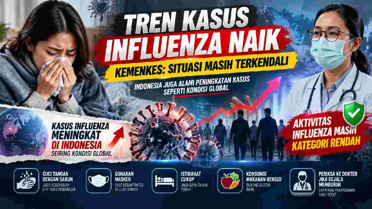 Tren Influenza Indonesia Meningkat, Kemenkes Pastikan Kondisi Masih Terkendali