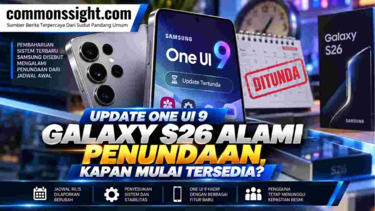 Update One UI 9 Galaxy S26 Alami Penundaan, Kapan Mulai Tersedia?
