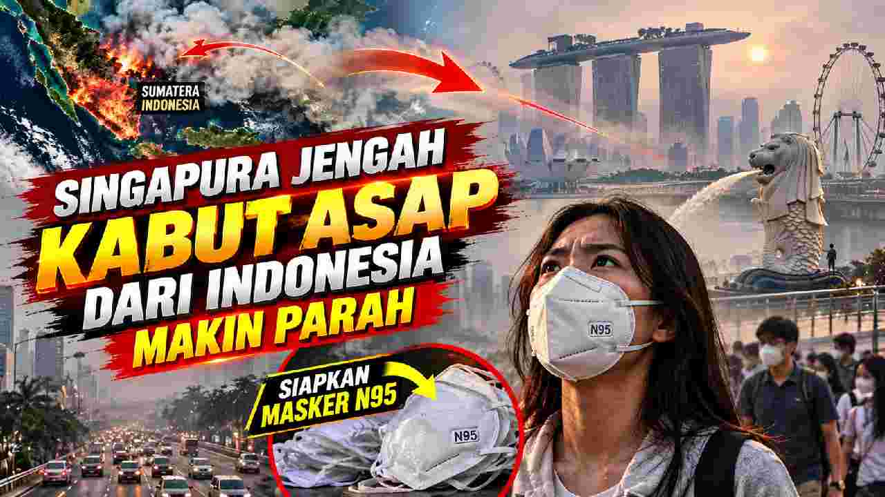 Kabut Asap Indonesia Memburuk, Singapura Siaga Bagikan Masker N95