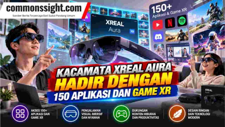 Kacamata XReal Aura Hadir dengan 150 Aplikasi dan Game XR