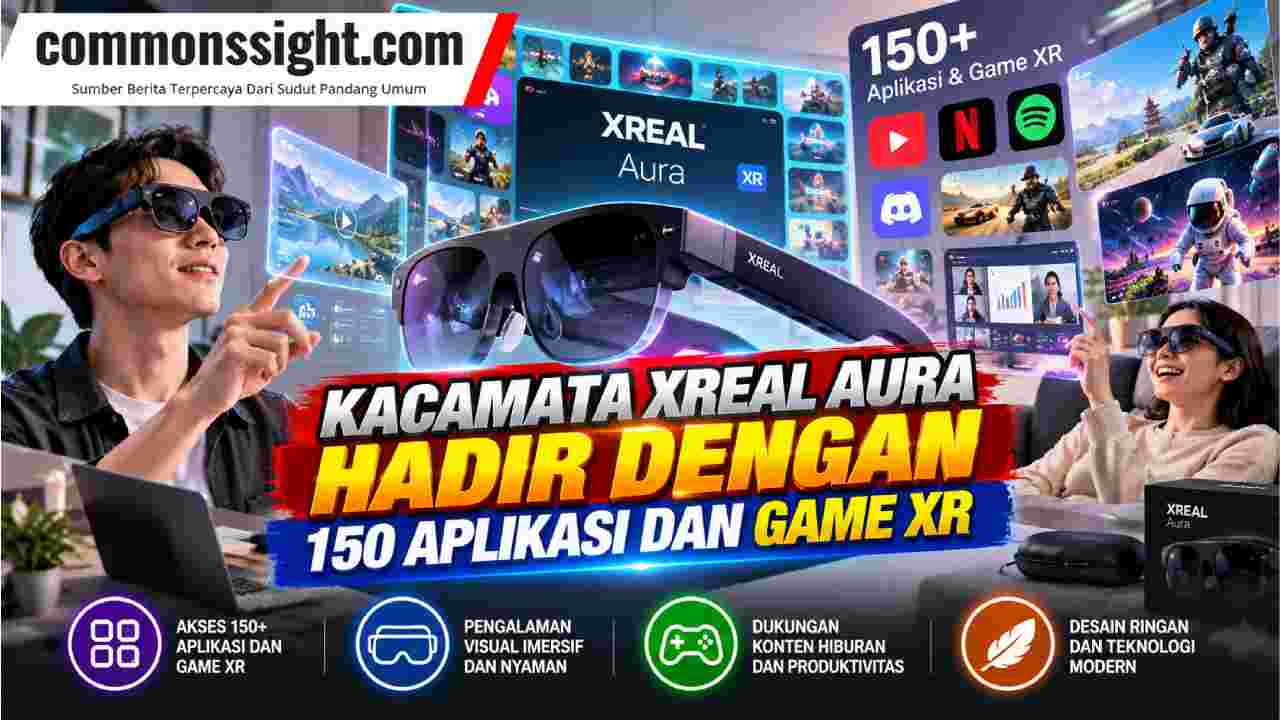 Kacamata XReal Aura Hadir dengan 150 Aplikasi dan Game XR