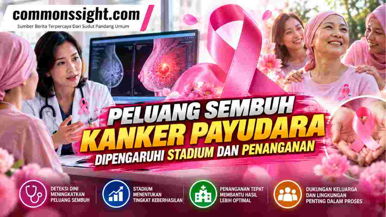 Peluang Sembuh Kanker Payudara Dipengaruhi Stadium dan Penanganan