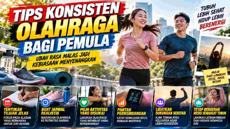 Tips Konsisten Olahraga bagi Pemula, Ubah Rasa Malas Jadi Kebiasaan Menyenangkan