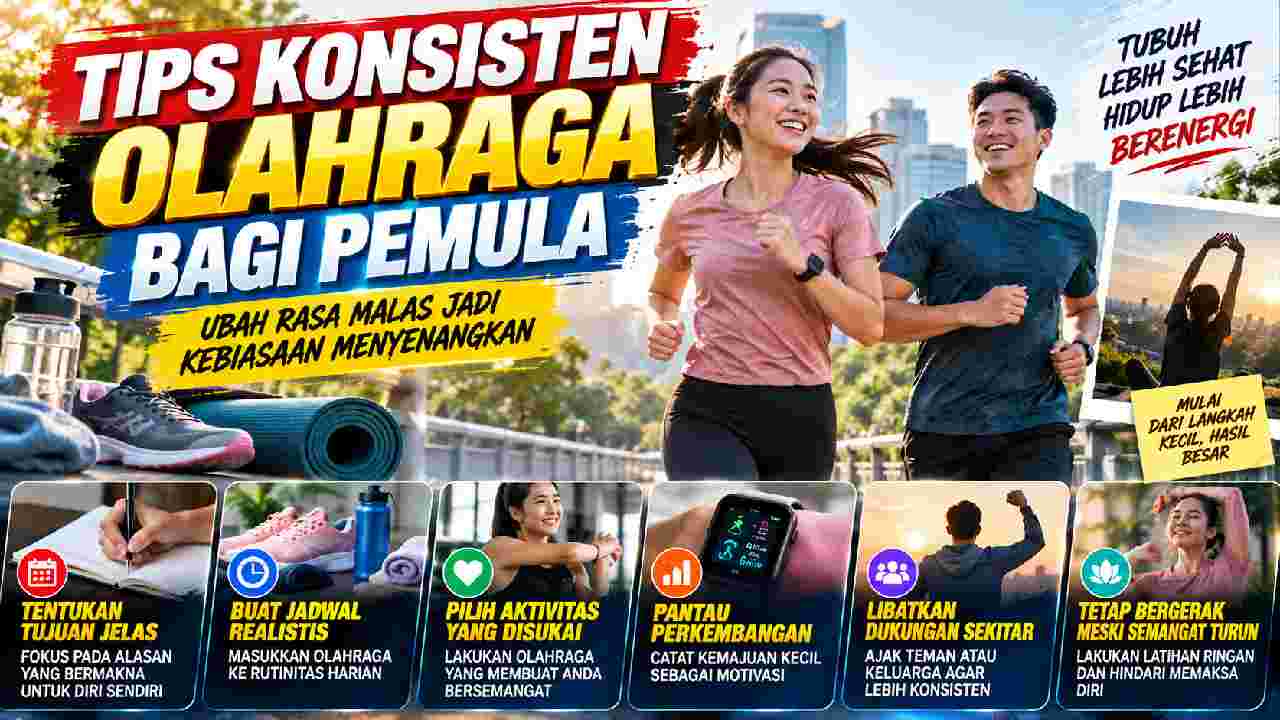 Tips Konsisten Olahraga bagi Pemula, Ubah Rasa Malas Jadi Kebiasaan Menyenangkan