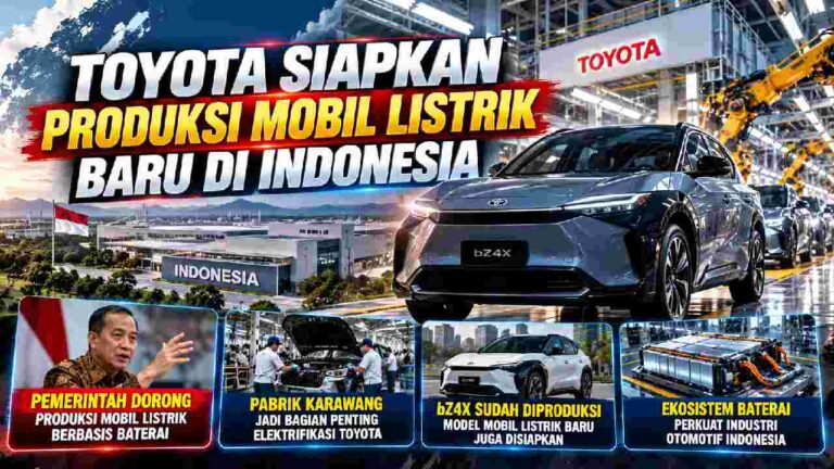Toyota Siapkan Mobil Listrik Baru untuk Diproduksi di Indonesia