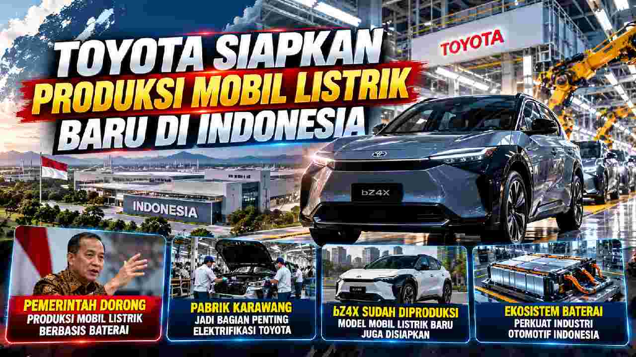 Toyota Siapkan Mobil Listrik Baru untuk Diproduksi di Indonesia